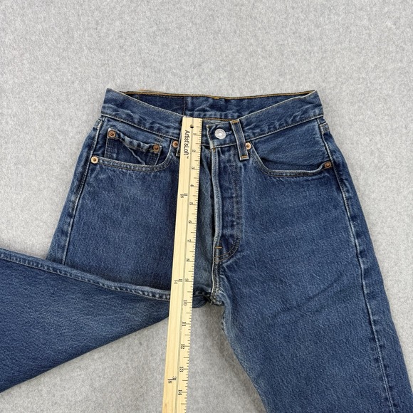 Vintage Levis Jeans Womens Fits 26x30 Blue 501 Butty Fly 90s Denim Made In USA - Picture 13 of 16